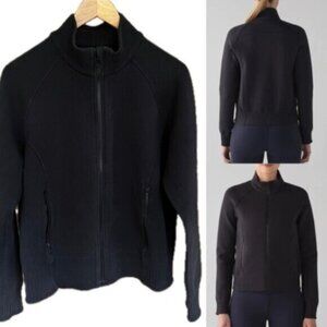 LULULEMON - Black NTS  Spacer Cotton Blend Full Zip Jacket - Women's Size 12